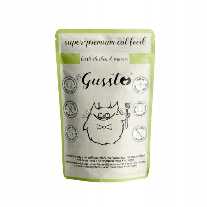 Gussto Cat saszetka - Fresh Chicken & Prawns 85 g