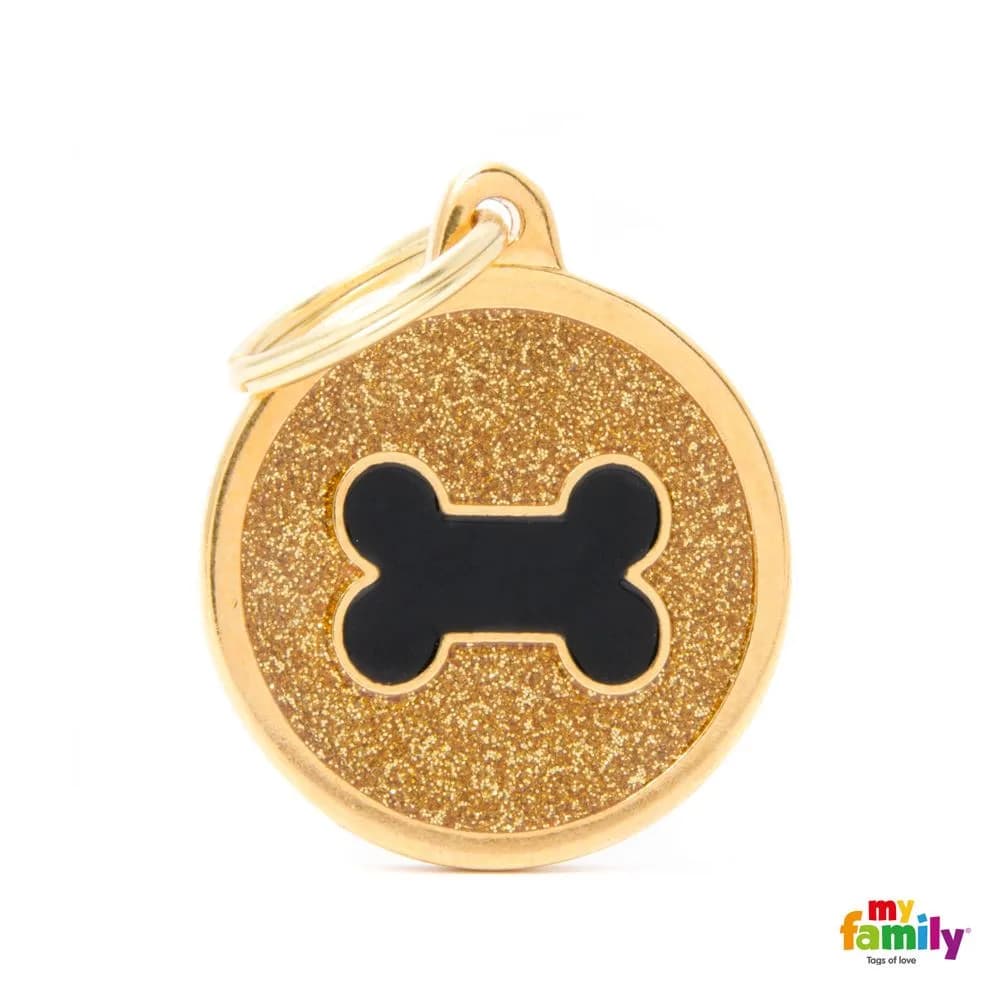 My Family Adresówka SHINE Gold Kółko Kość