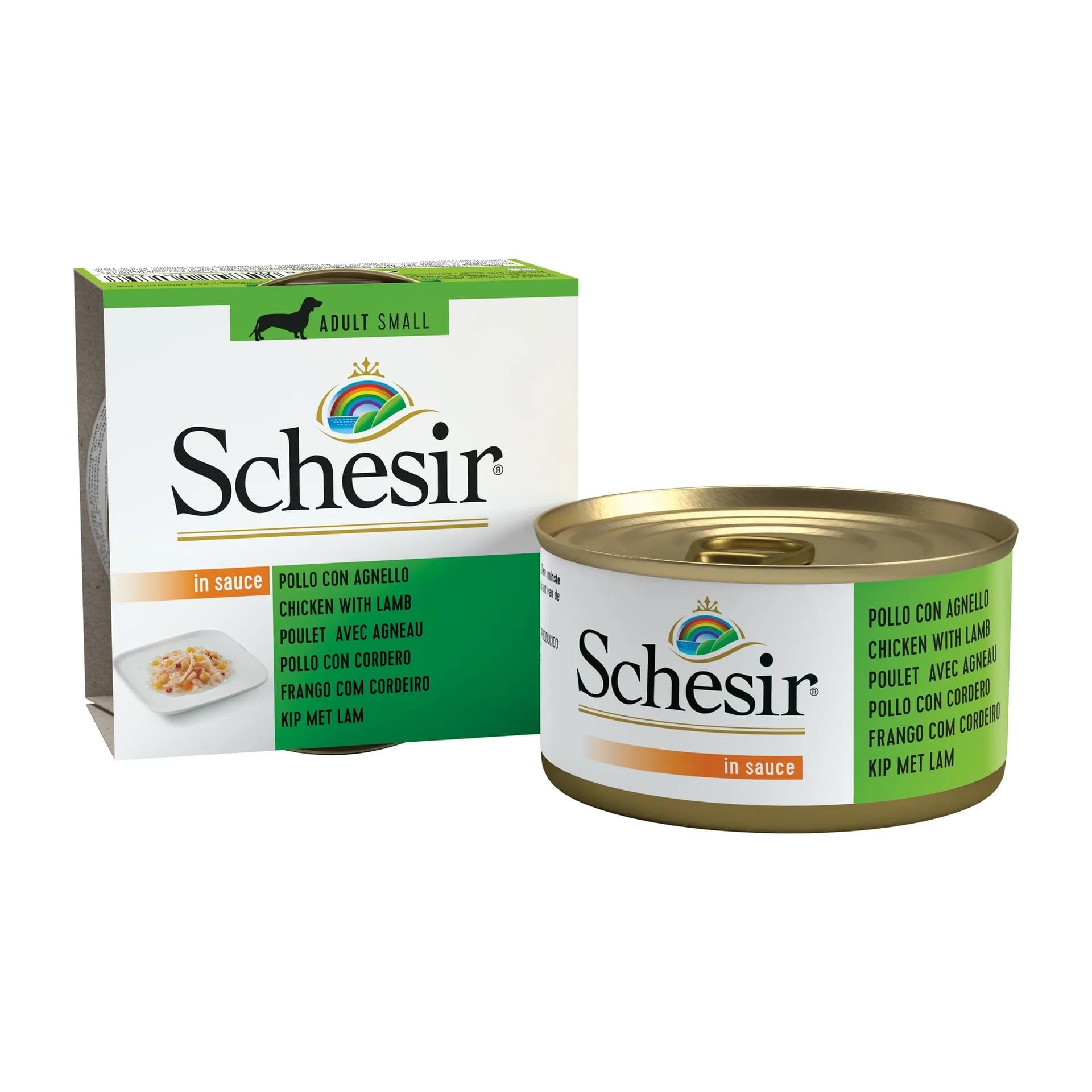 Schesir Karma mokra dla psa kurczak z jagnięciną w sosie 85 g