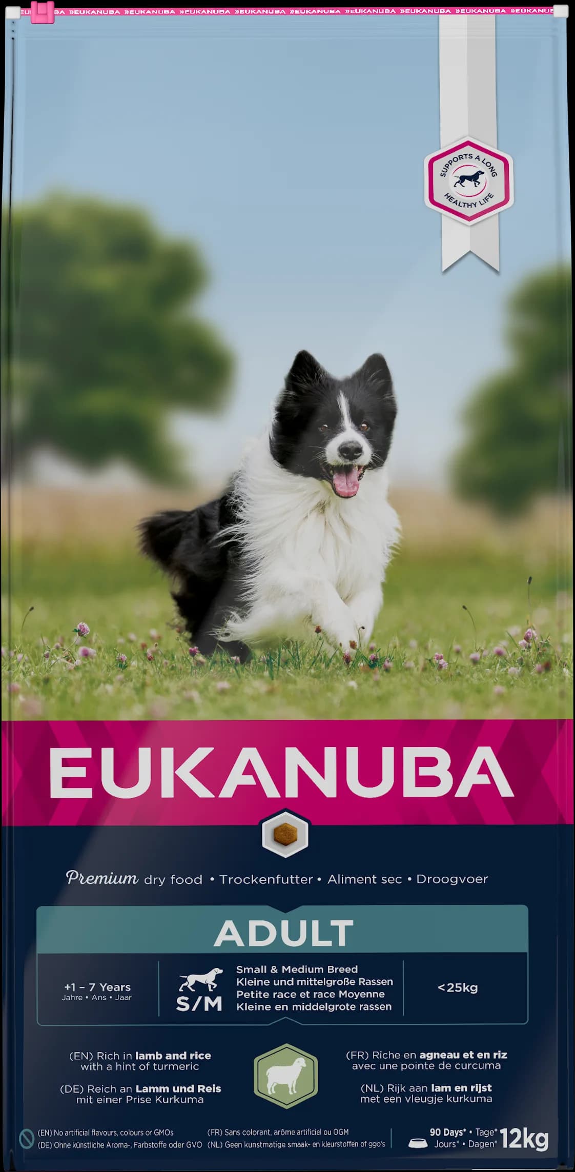 EUKANUBA ADULT SMALL & MEDIUM BREEDS LAMB & RICE karma jęgnięcina & ry ż 12 kg, 2,5 kg, 1 kg 2,5 kg