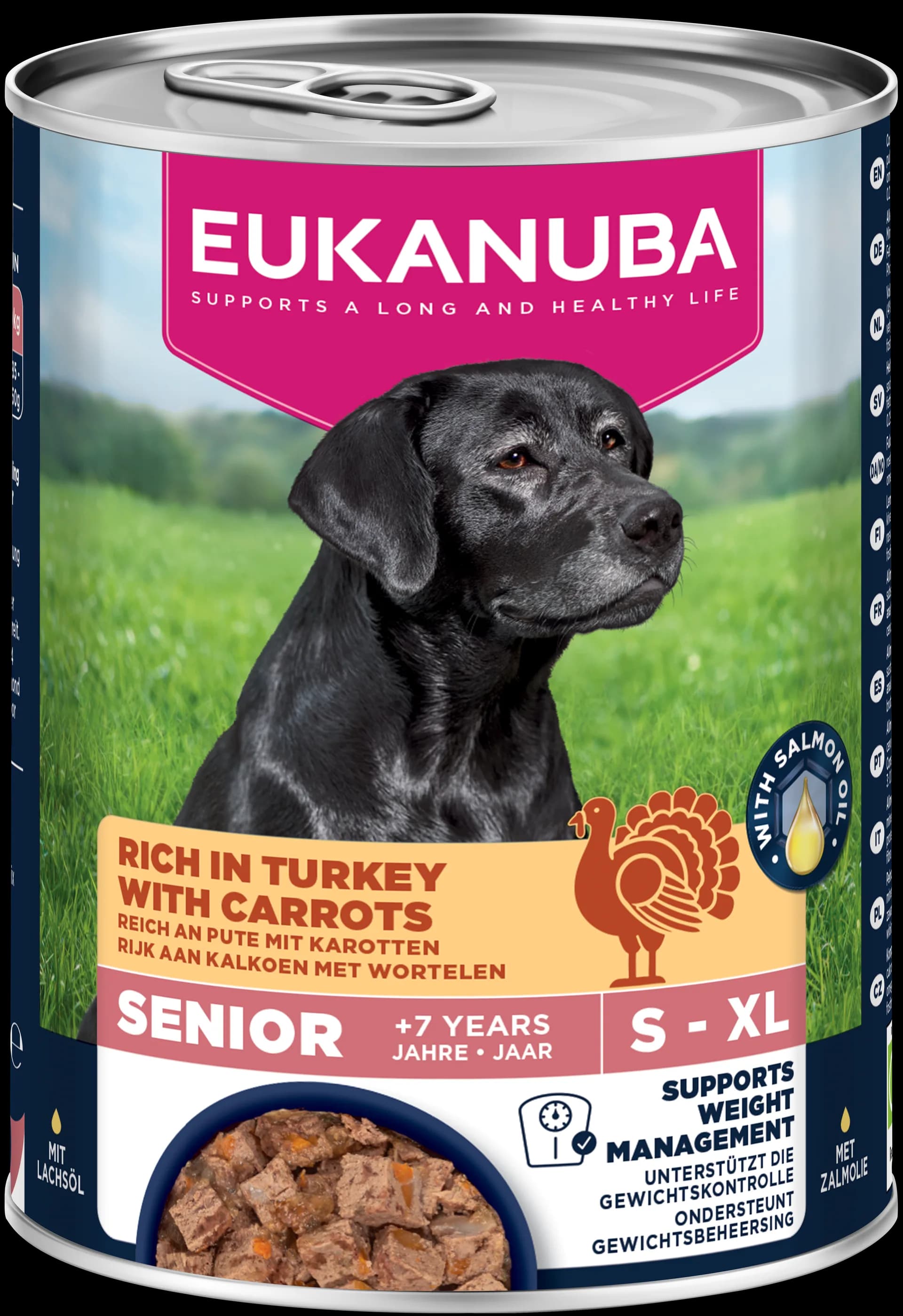 EUKANUBA mokra karma dla seniorów wszystkich ras indyk i marchewka 400 g