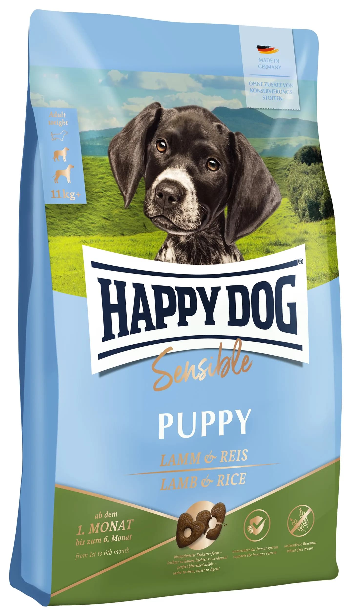 Happy Dog Sensible Puppy sucha karma jagnięcina/ryż dla szczeniąt - 4/10 kg 10 kg