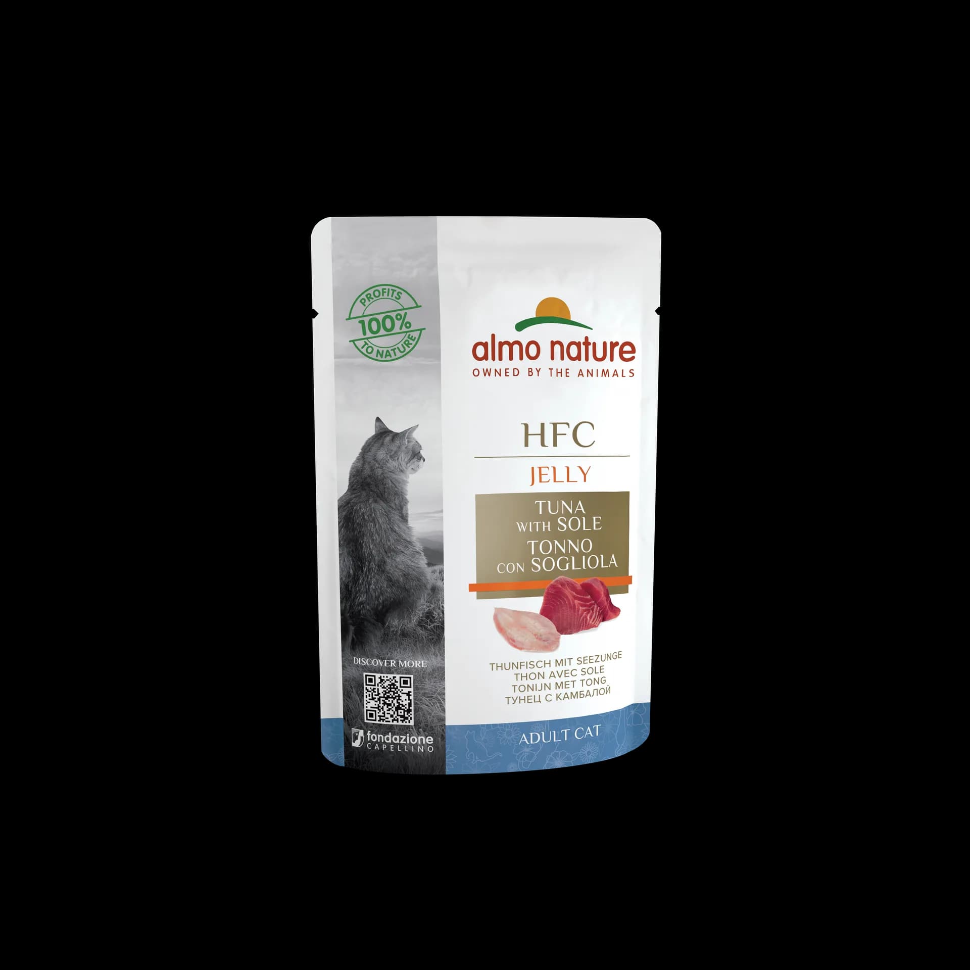 Almo Nature HFC Saszetka Jelly - tuńczyk i sola w galaretce dla kota 55 g