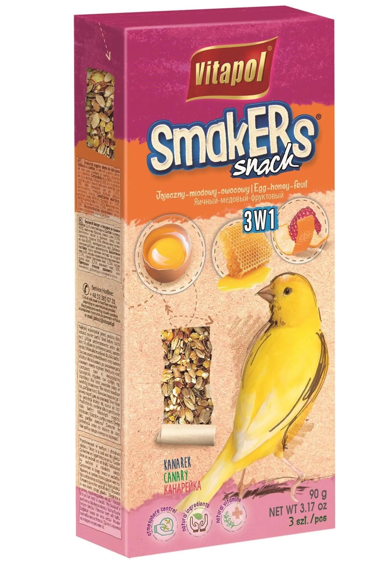 Vitapol Smakers 3w1 dla kanarka 85 g