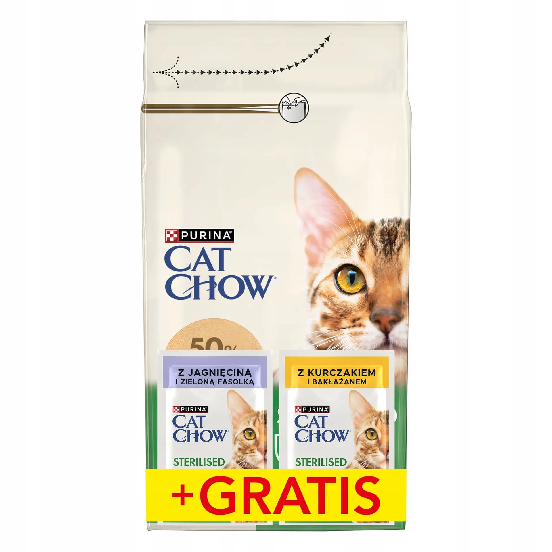Purina Cat Chow Sterilised karma sucha z kurczakiem dla dorosłych kotów po sterylizacji 1,5 kg