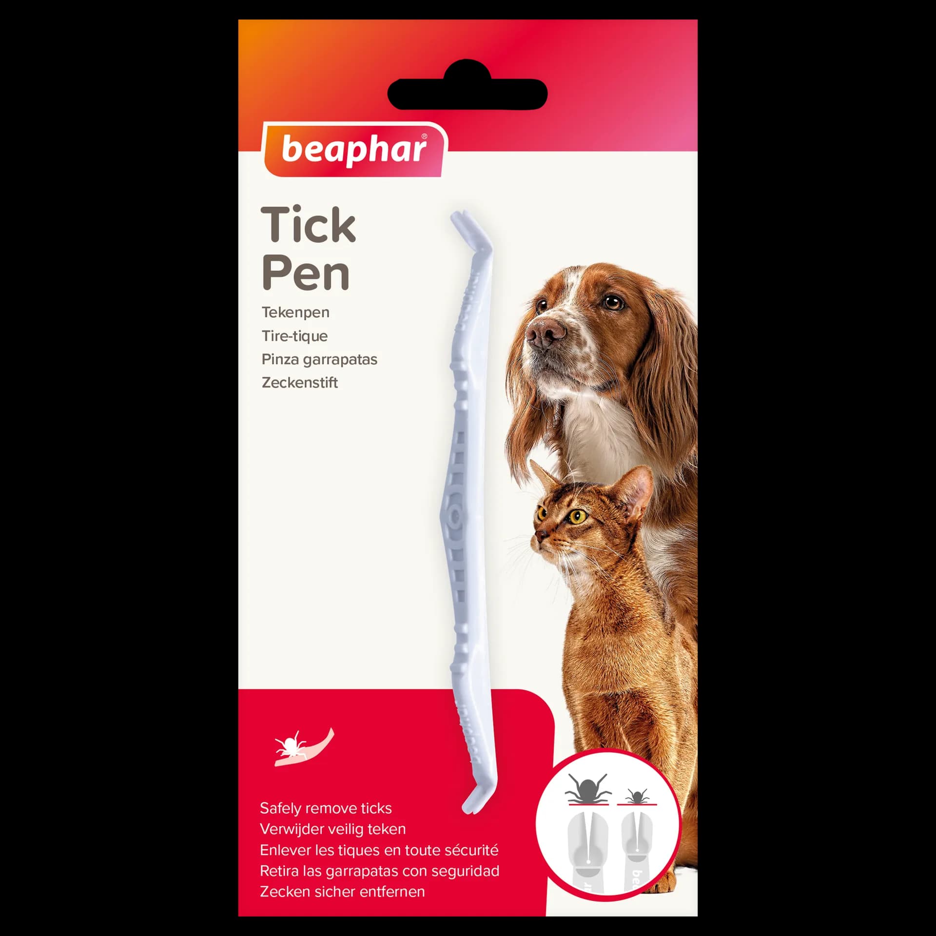 Beaphar Tick Pen - Dwustronne Szczypce do usuwania kleszczy
