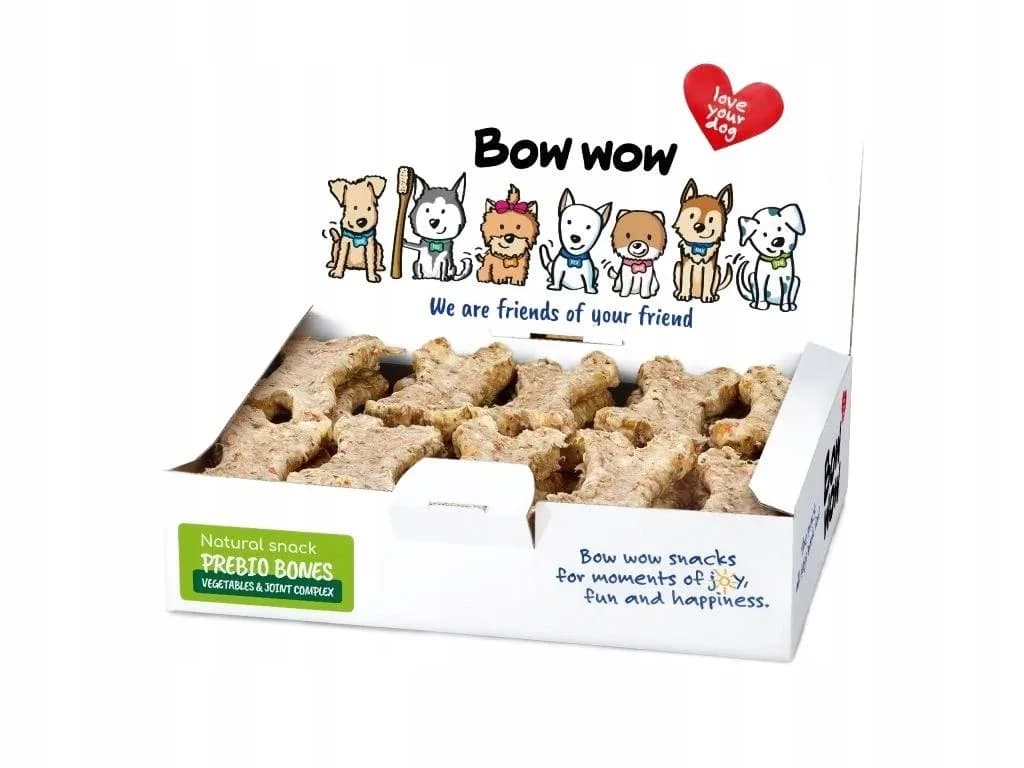 Bow Wow Super Natural Prebio Bones kości z warzywami na stawy 30 szt.