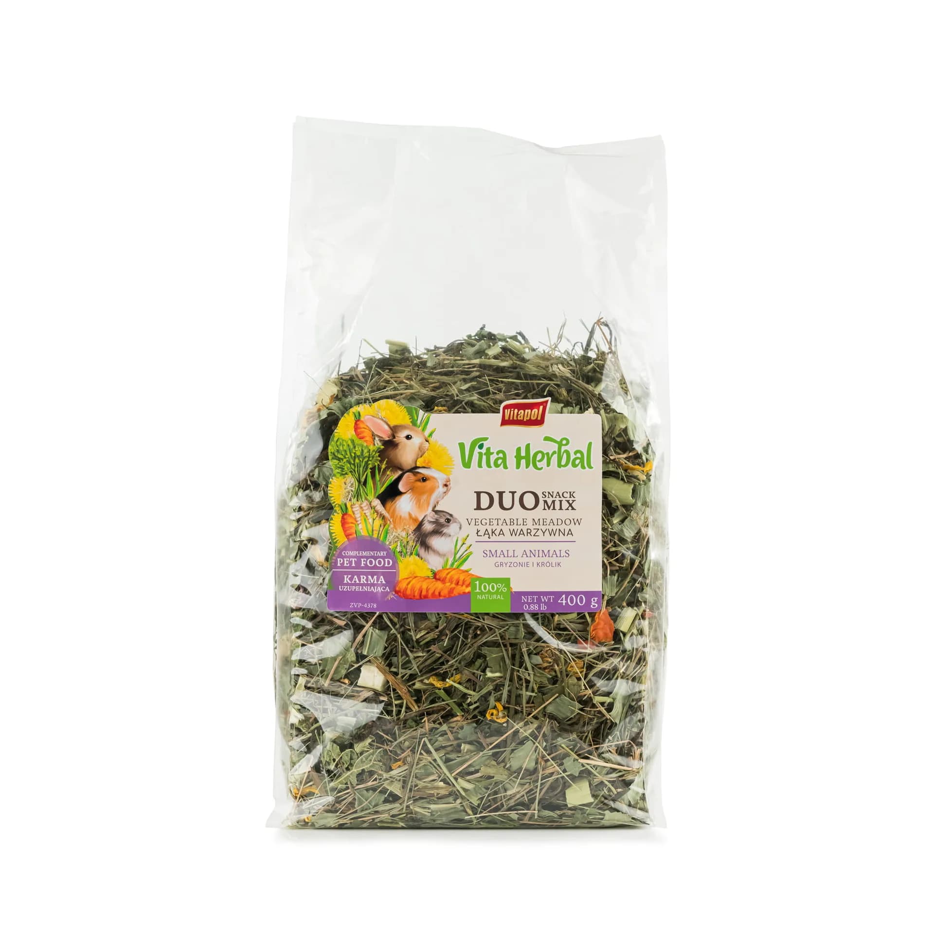 Vitapol Vita Herbal Duo Snack mix łąka warzywna dla gryzoni i królika 400 g