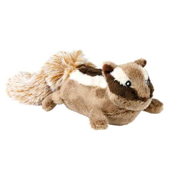 Pluszowa piszcząca wiewiórka z włochatym ogonkiem - 28 cm