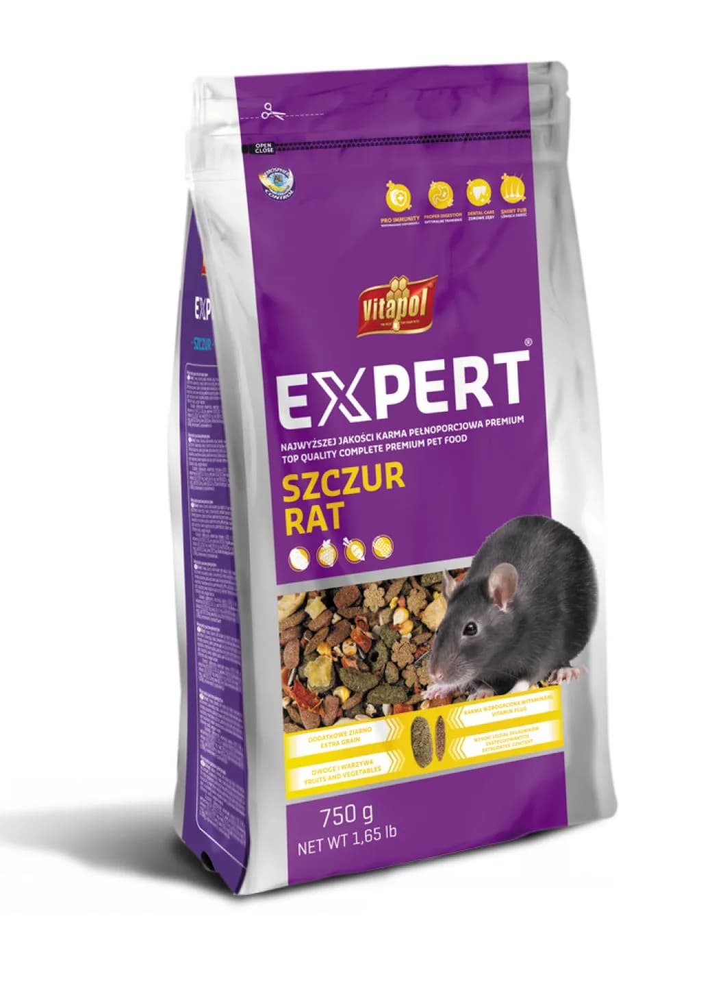 Vitapol EXPERT karma pełnoporcjowa dla szczura 750 g