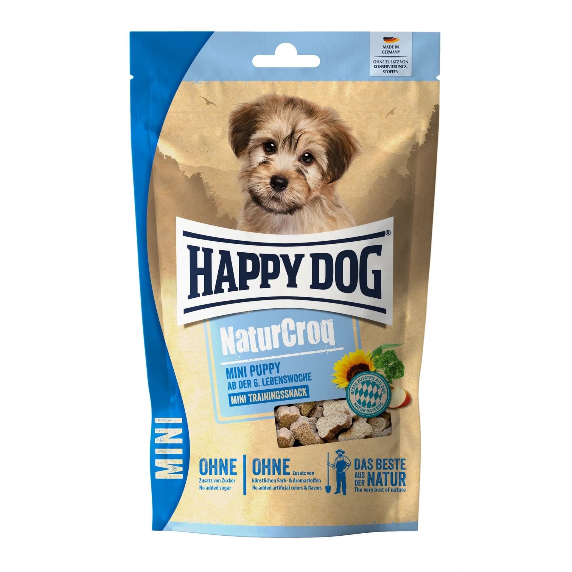 Happy Dog NaturCroq Mini Snack Puppy przysmak dla szczeniąt drób i ryż 100 g