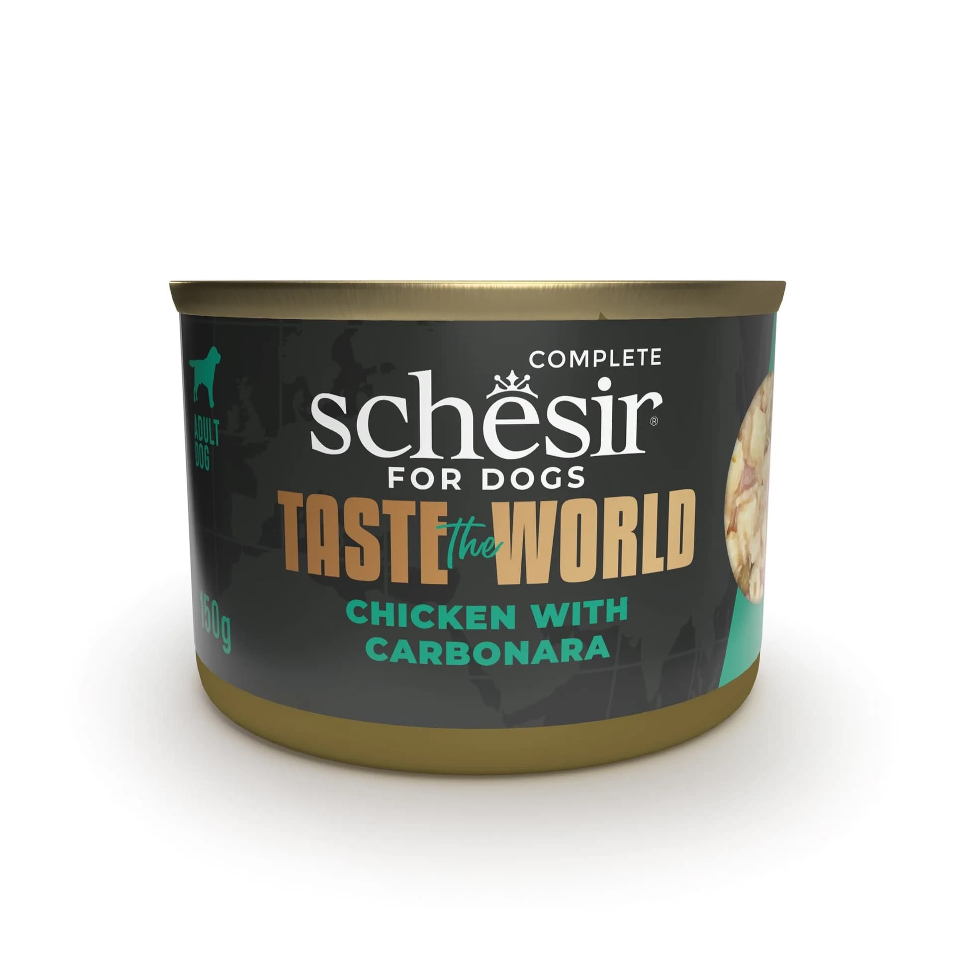 Schesir Taste the world karma mokra dla psa kurczak carbonara 150 g