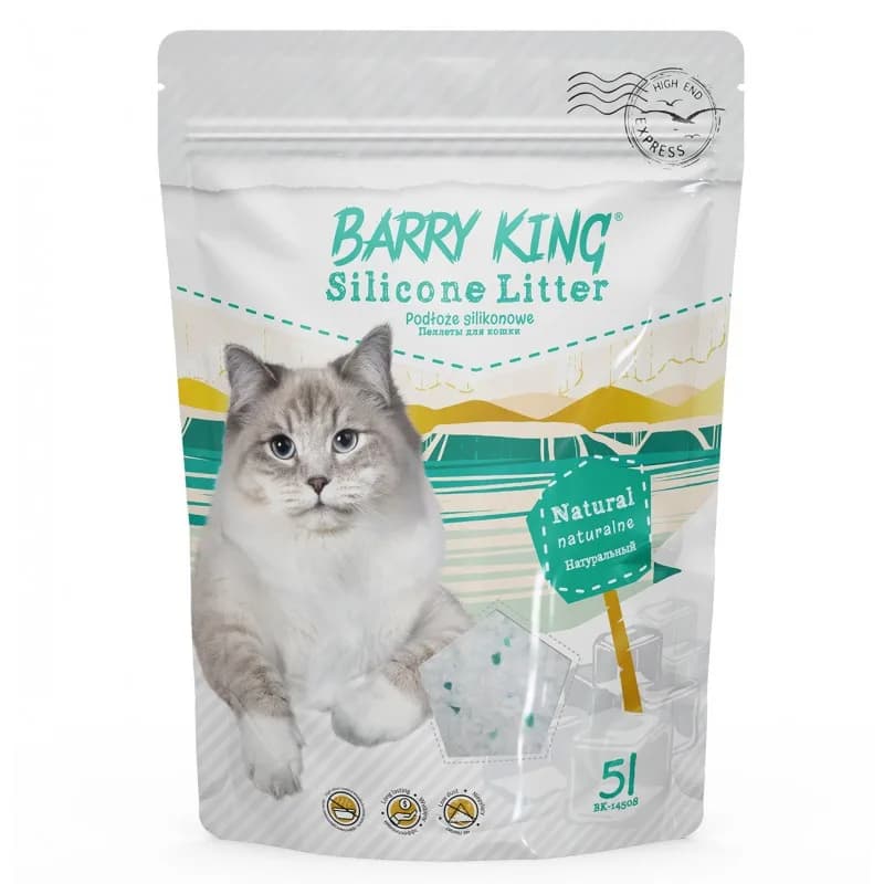 Barry King Podłoże silikonowe żwirek silikonowy dla kota 5 l