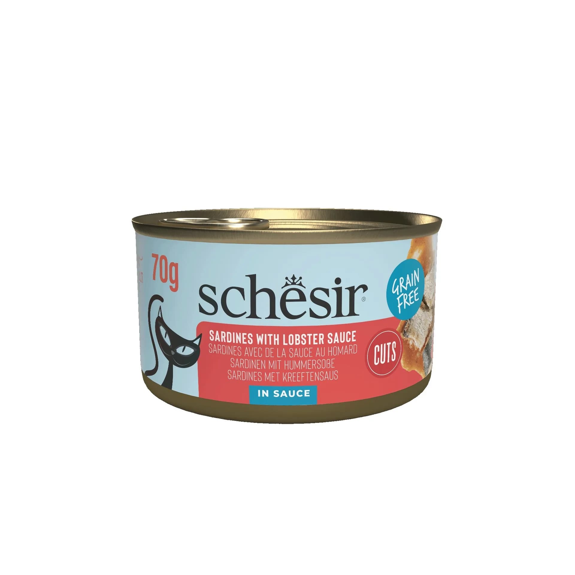 Schesir Cat Can Grill karma mokra dla kota sardynki w sosie z homara 70 g