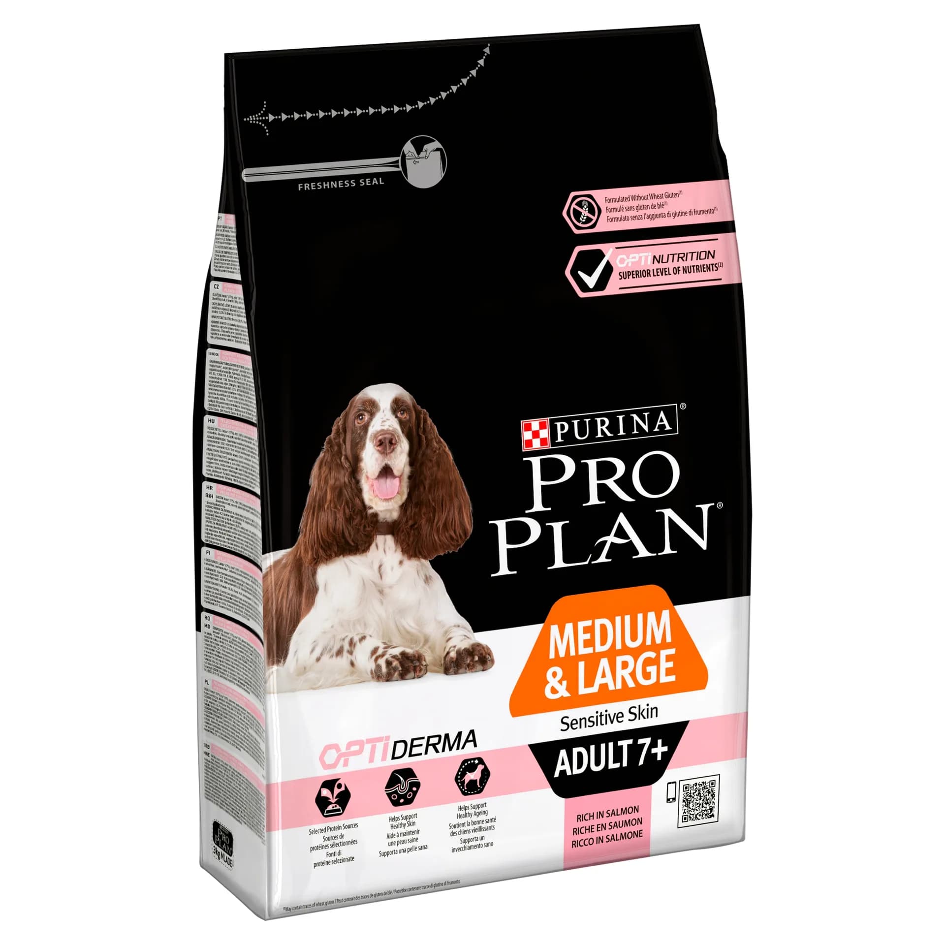 Purina PRO PLAN Medium & Large Adult 7+ Sensitive Skin OPTI DERMA Łosoś 14 kg
