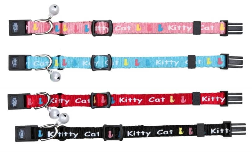 Trixie Nylonowa obroża dla kociąt z napisami "Kitty Cat"