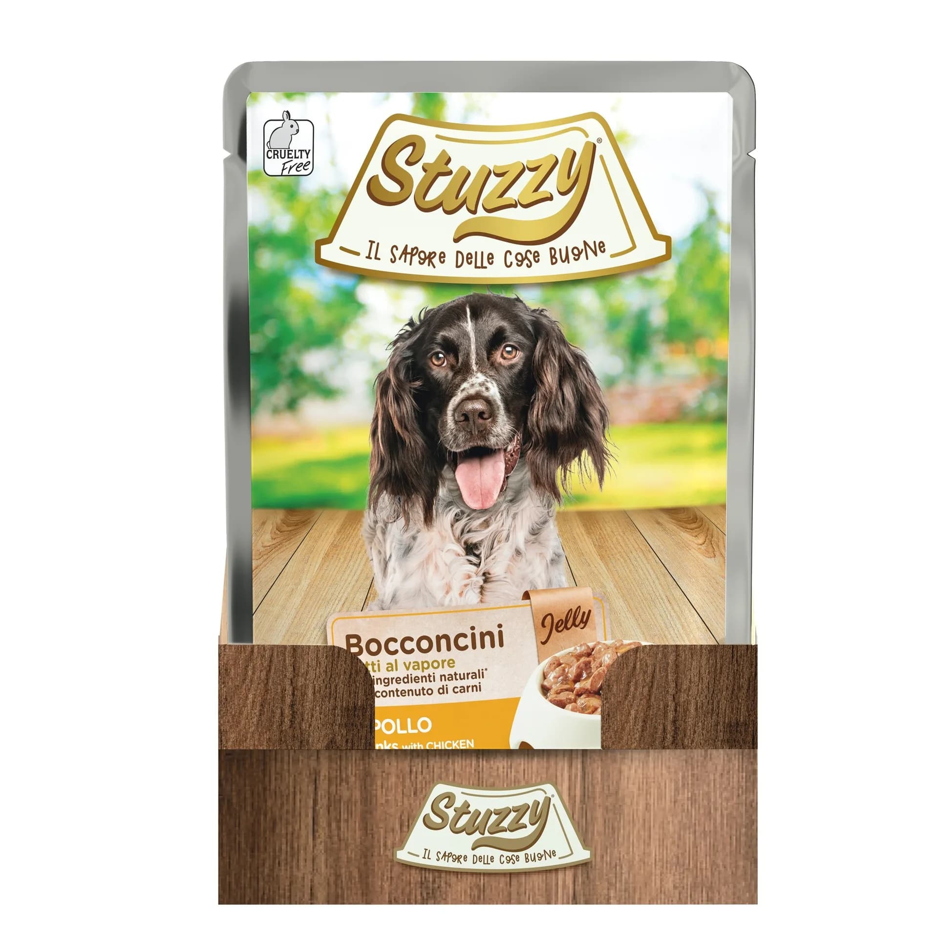 Stuzzy Bocconcini karma mokra dla psa kurczak w galarecie kawałki 100 g