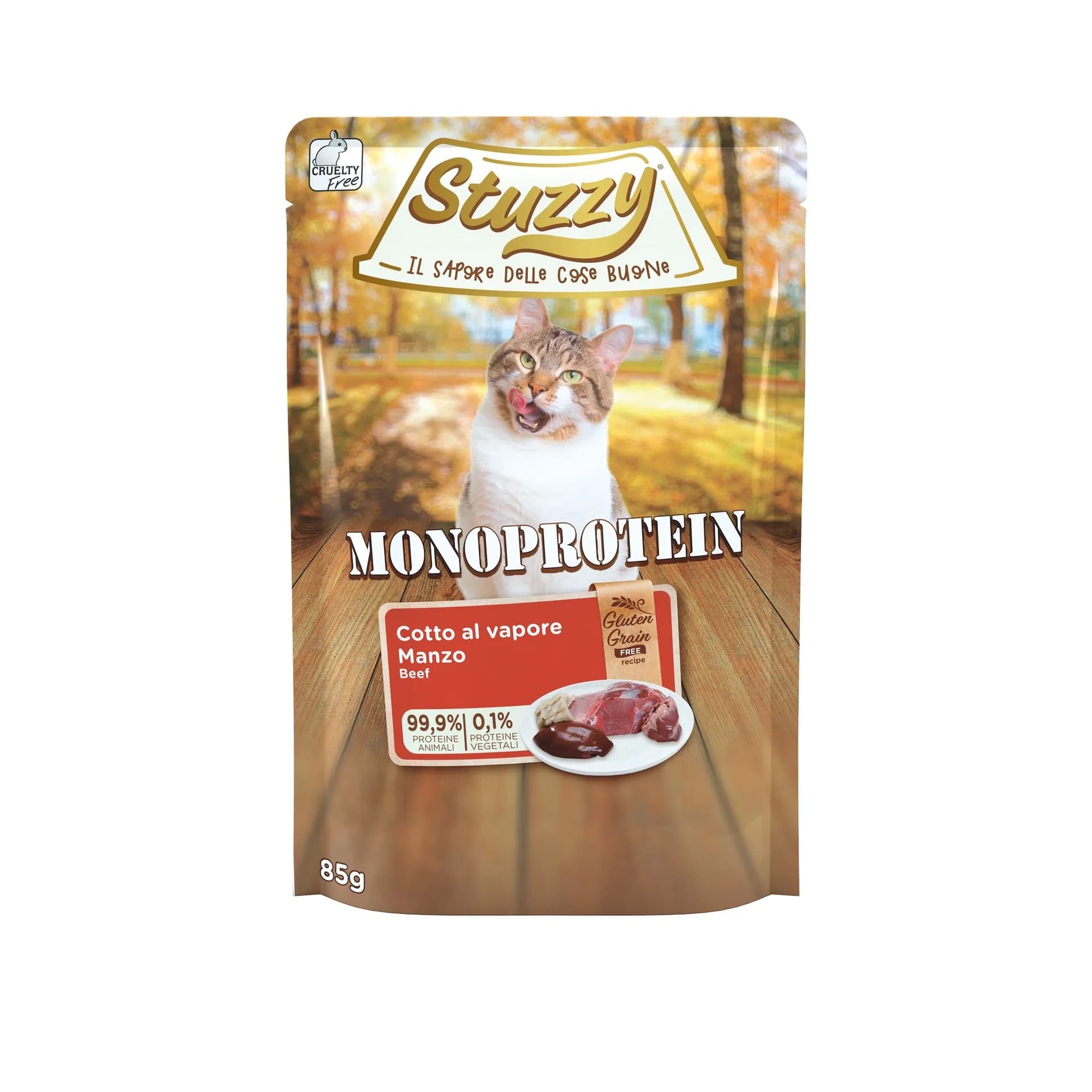 Stuzzy Monoprotein karma mokra dla kota świeża wołowina 85 g
