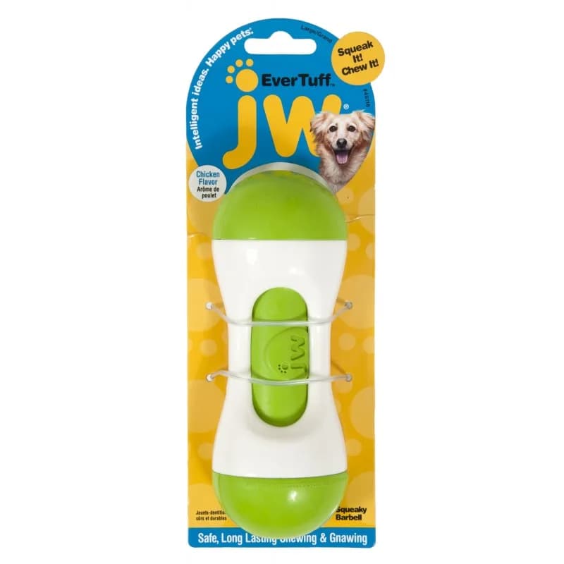 JW Pet Squeaky Barbell - różne rozmiary L