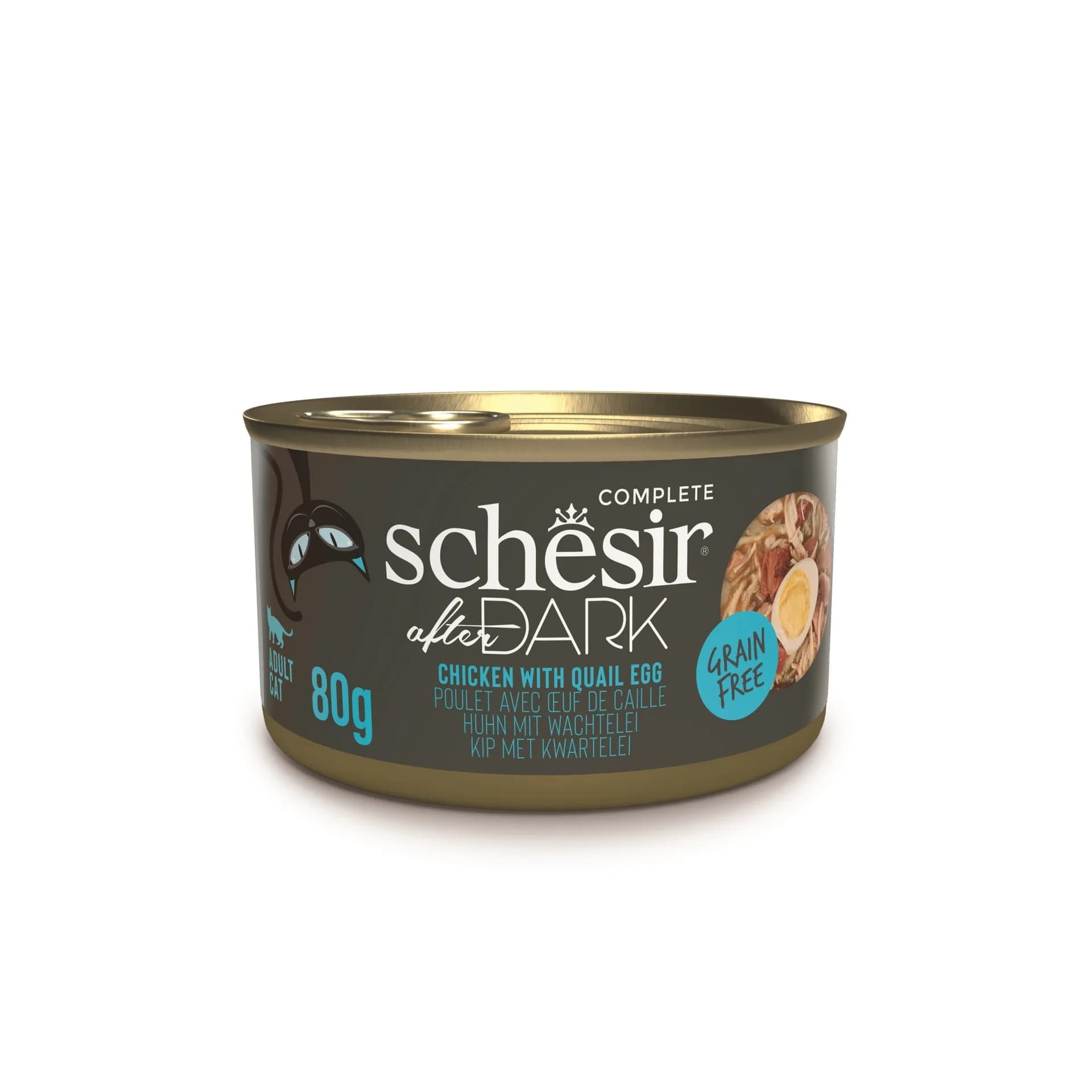Schesir After Dark karma mokra dla kota kurczak w bulionie z jajkami przepiórczymi 80 g