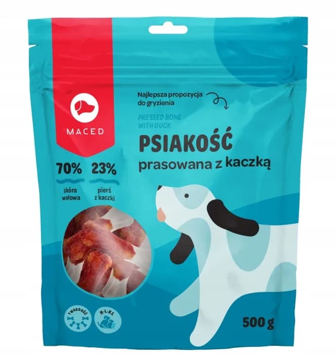 Maced Psiakość Prasowana z Kaczką 12 cm 500 g