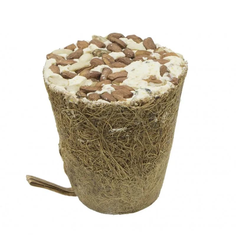 GARDEN&FUN Pokarm Dzwonek tłuszczowy z orzechami z włókna kokosowego dla ptaków 250 g