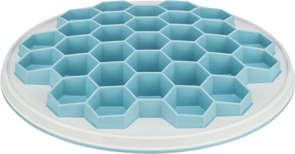 Trixie Slow Feeding taca do karmienia dla psa/kota szara/niebieska plastik 30 cm spowalniająca jedzenie