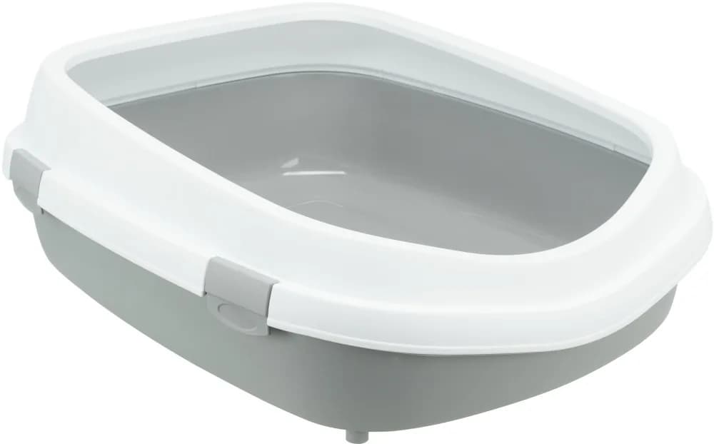 Trixie Primo XXL kuweta z ramką biało/szara 56 × 25 × 71 cm