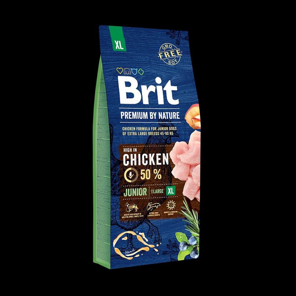 Brit Premium by Nature Junior XL karma sucha z kurczakiem dla szczeniąt i młodych psów ras olbrzymich