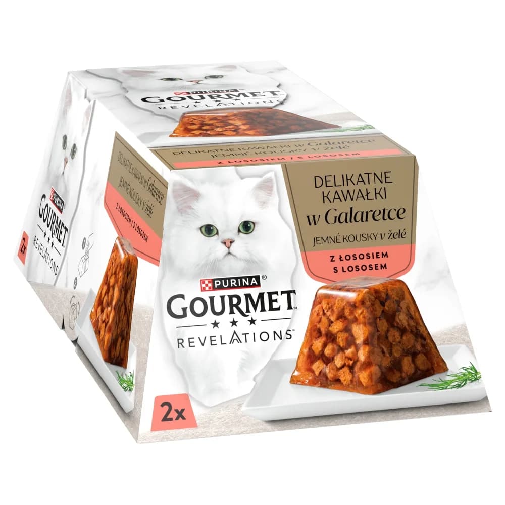 Purina GOURMET REVELATIONS Łosoś w galaretce 2 × 57 g