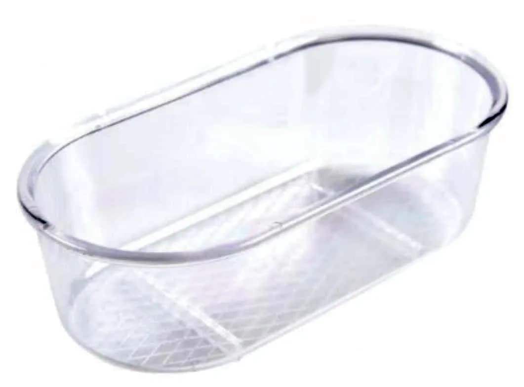 Panama Pet Wanienka dla ptaków transparentna plastik 15 × 75 × 45 cm
