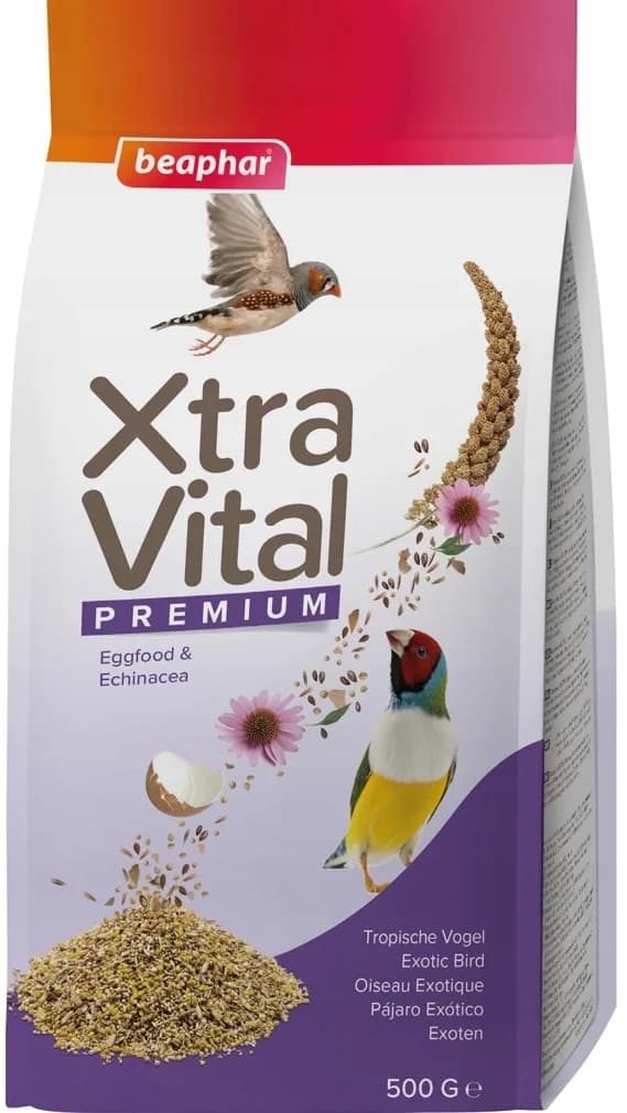 Beaphar XTRA Vital karma dla egzotycznych ptaków tropikanych 500 g