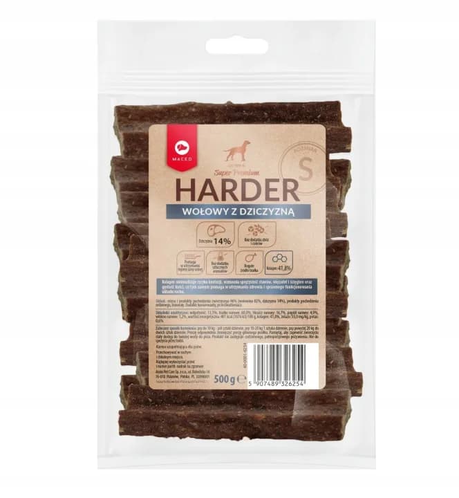 Przysmak dla Psa Maced Harder z Dziczyzną 500 g Twardy Gryzak Rozmiar S