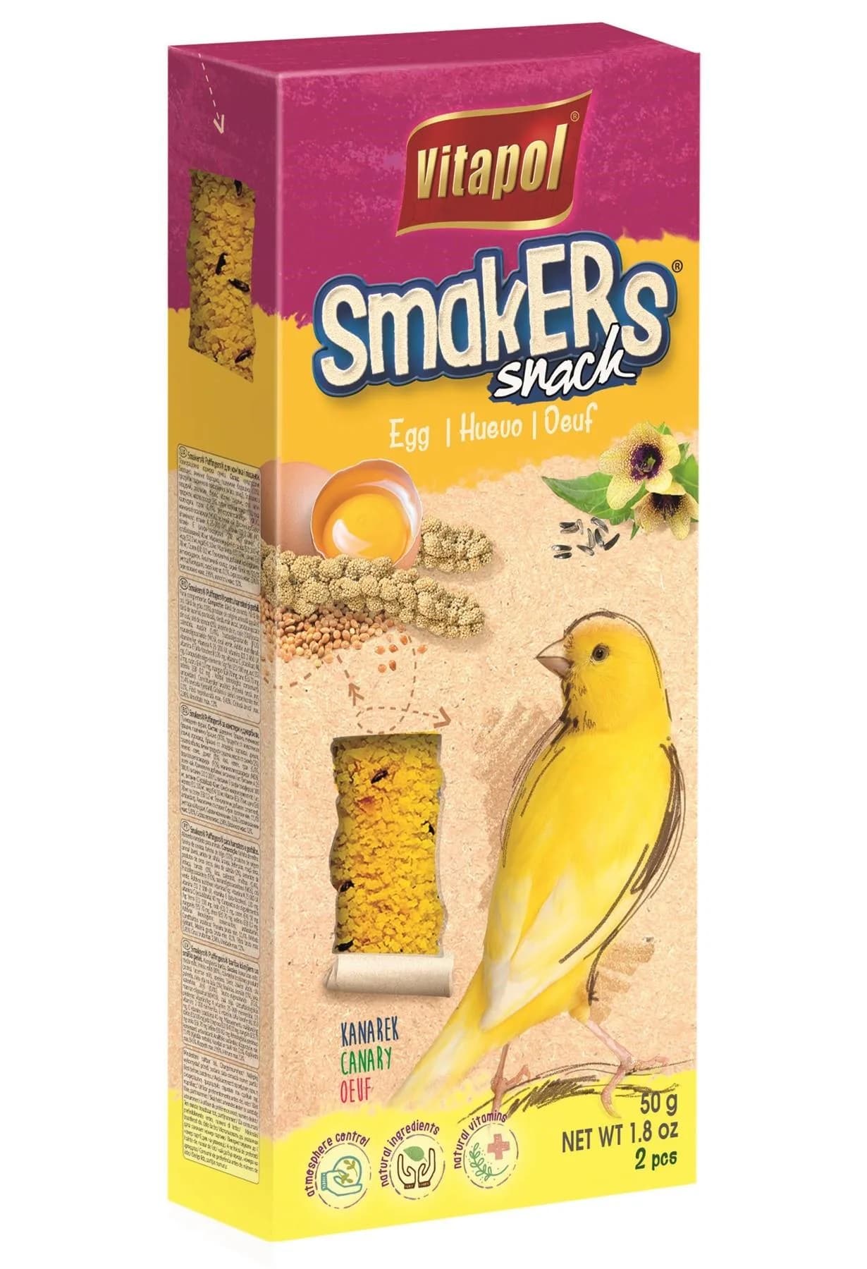 Vitapol Smakers jajeczny dla kanarka (2 sztuki)