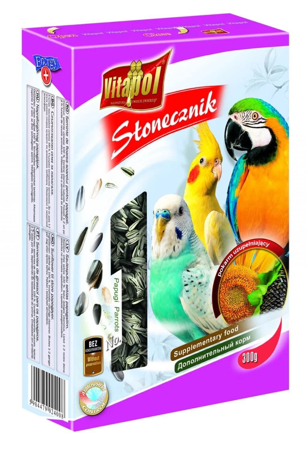 Vitapol Słonecznik dla papug 300 g